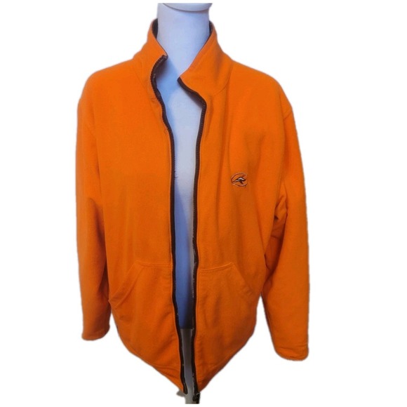 Red Head Realtree Jacket Mens Medium Brown Orange Camo Reversible Full Zip - Picture 8 of 10